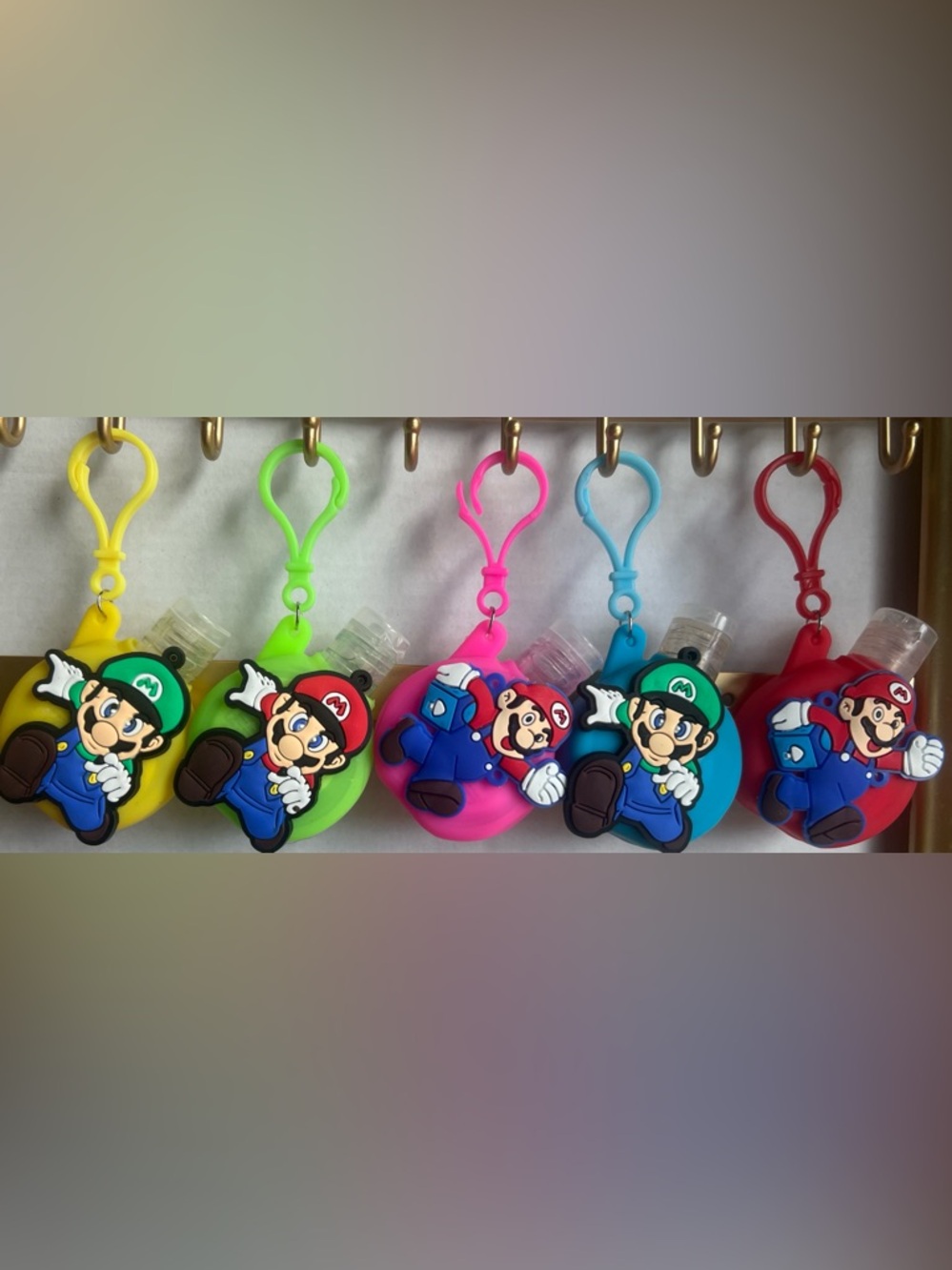 Fashion Silicone Hand Sanitizer Holder Keychain - Choose 1